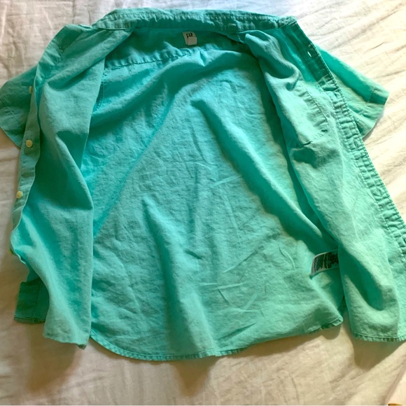 Gap Kids Ice Blue Oxford Button Down - Picture 4 of 6
